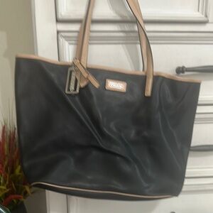 Coach Black and Tan Women's Tote Bag